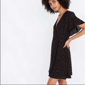 NWT Madewell Metallic Dots Mini Dress - size 00